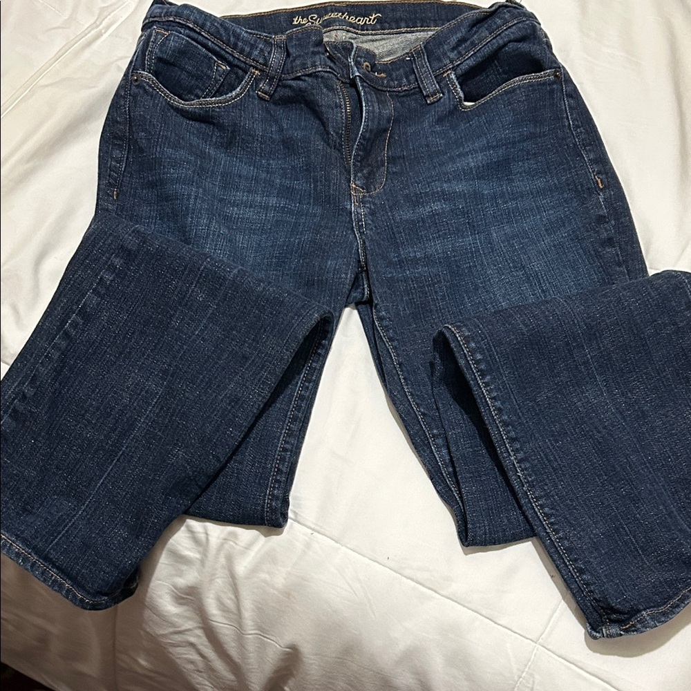 Old Navy Deep Blue Boot Cut Jeans - Picture 1 of 4